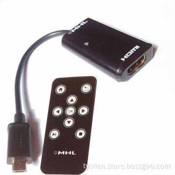 Mhl to HDMI Adapter with Wireless Remote Control